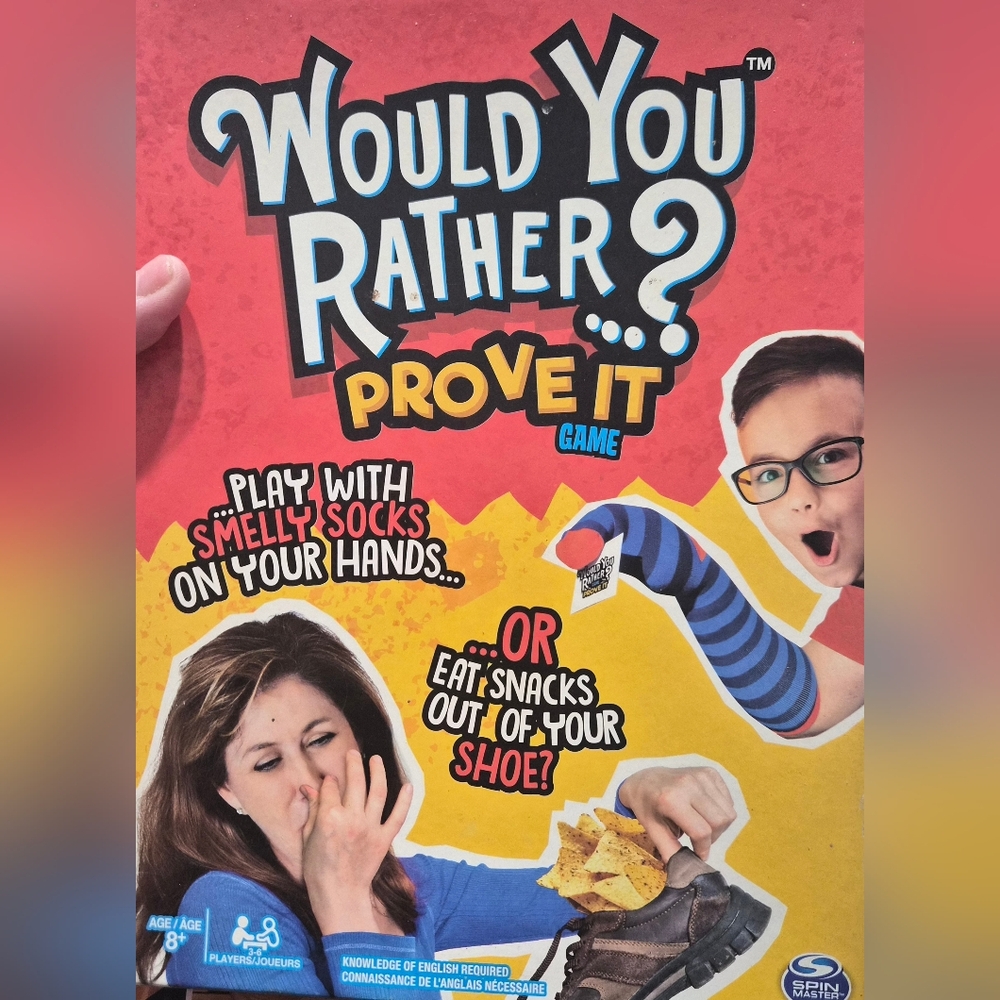 Source Unknown Would You Rather? Prove It Game - Red and Blue